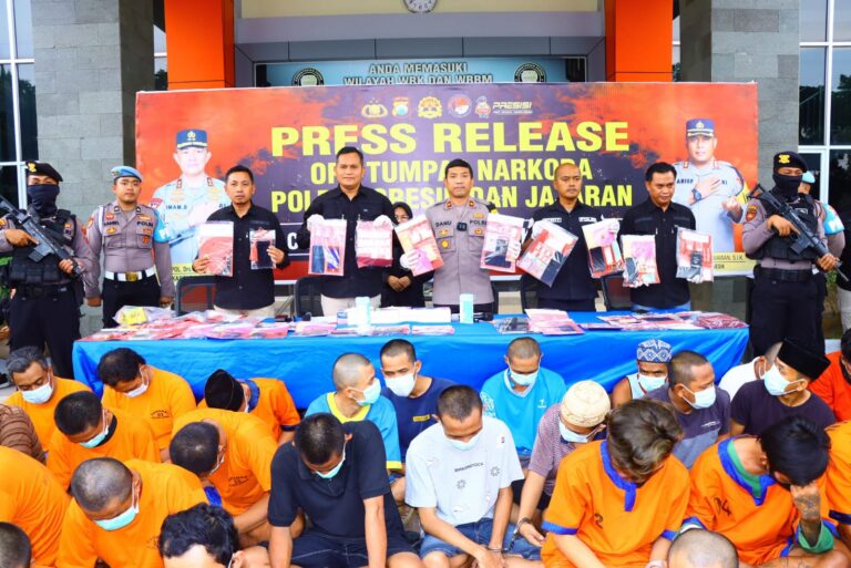 Operasi Tumpas Narkoba Semeru 2024, Polres Gresik Tangkap 39 Tersangka