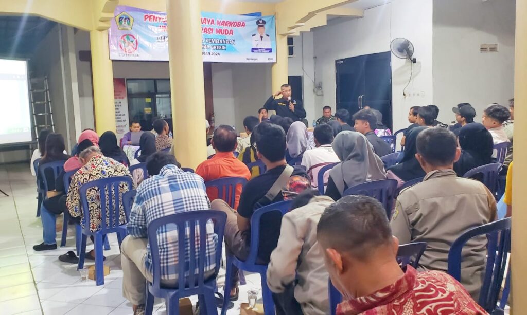 Pemdes Kembangan Beri Penyuluhan Bahaya Narkoba Bersama BNNK Gresik