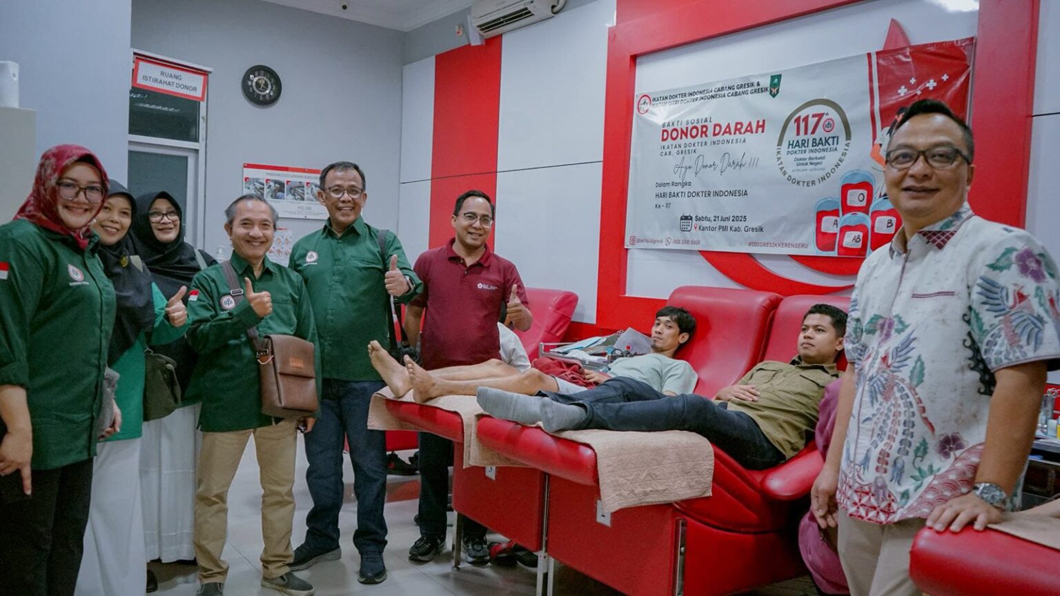 Hari Bakti Dokter Indonesia ke-117, Wabup Gresik Ajak Warga Aktif Donasi Darah