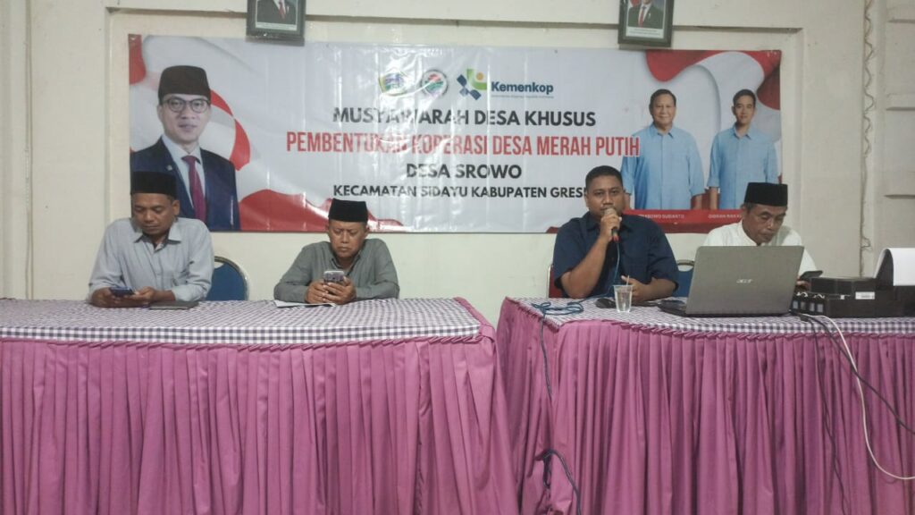 Pemdes Srowo Optimistis Kopdes Merah Putih Dukung Ketahanan Pangan