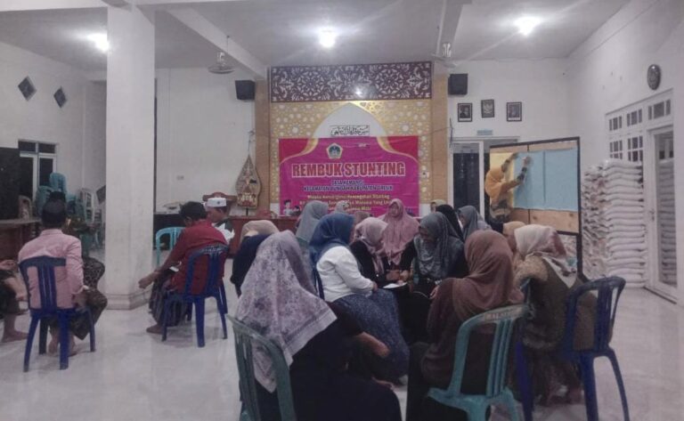 Menuju Zero Stunting, Pemdes Kemangi Bungah Gelar Rembuk Stunting