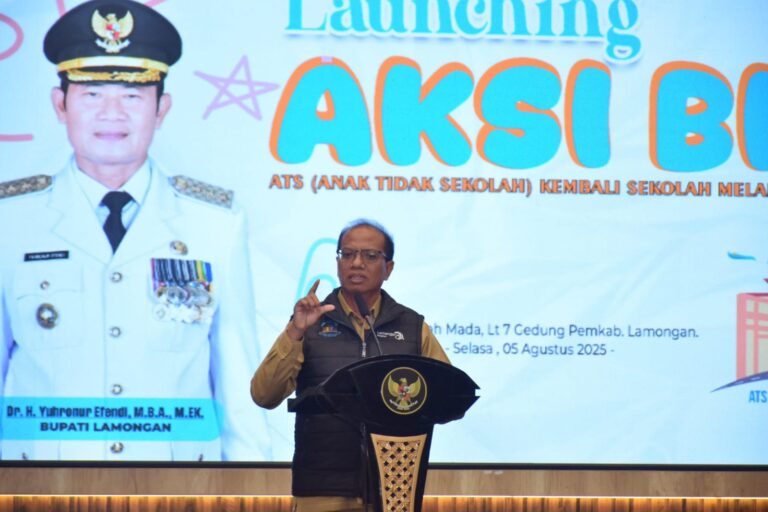 Tuntaskan Anak Putus Sekolah, Pemkab Lamongan Launching Program Aksi Biru