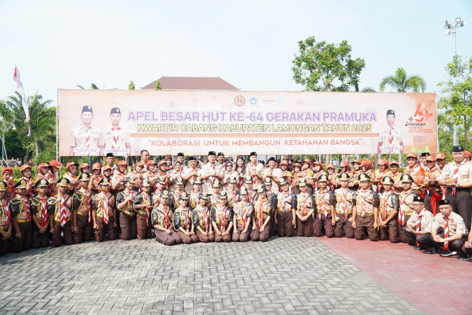 Ini yang Disampaikan Bupati Lamongan Saat Memimpin Apel Hari Pramuka