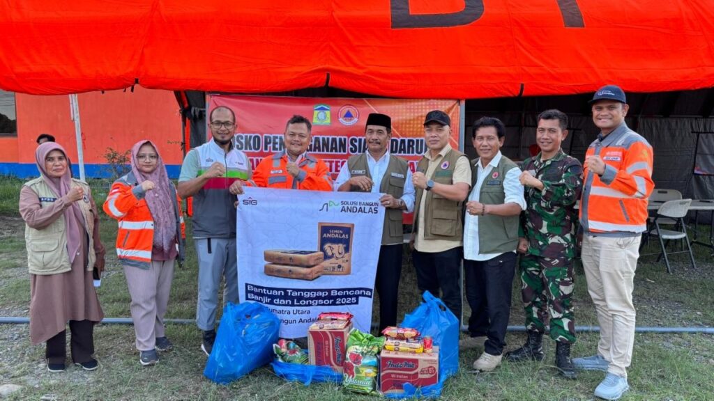 Bencana di Sumatra dan Aceh, SIG Salurkan Bantuan, Kirim Tim Reaksi Cepat, Hingga Dirikan Posko
