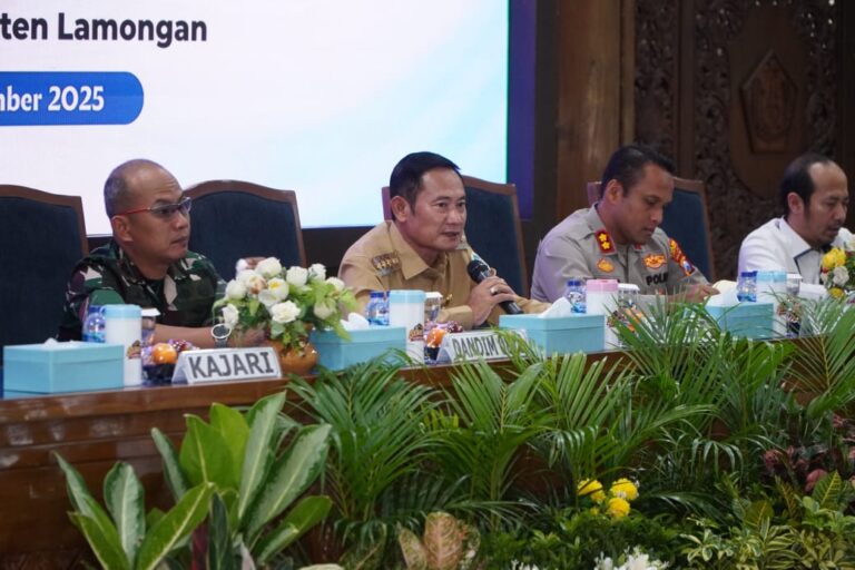 Rapat Koordinasi Lintas Sektoral di Lamongan Guna Persiapan Jelang Nataru