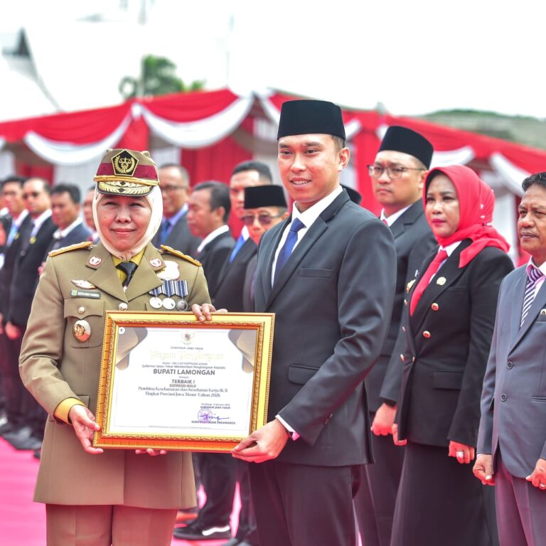 Pemkab Lamongan Raih Penghargaan Pembina K3 Terbaik 1 Kategori Gold di Jawa Timur
