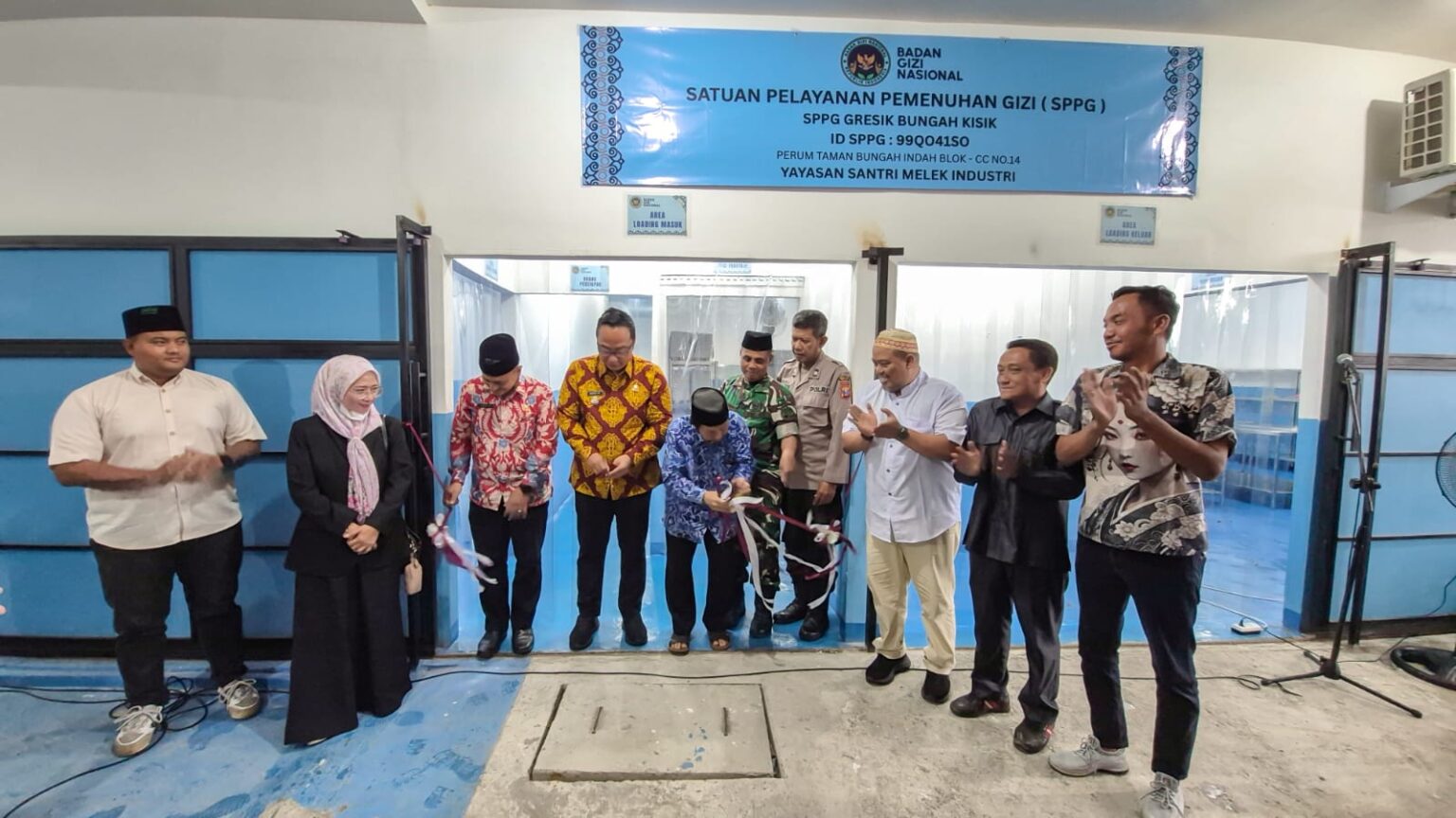 Wabup Gresik Meresmikan SPPG Sinar Giri Kedaton di Desa Kisik Guna Mendukung Program MBG