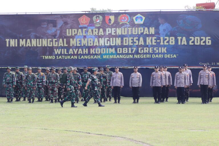 TMMD ke-128 Resmi Ditutup, Tinggalkan Warisan Pembangunan di Desa Slempit Kedamean