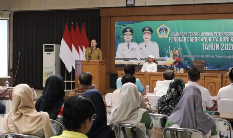 Buka Bimtek LPJ Pengkab KONI Gresik, Wabup Ingatkan Pentingnya Akuntabilitas Keuangan
