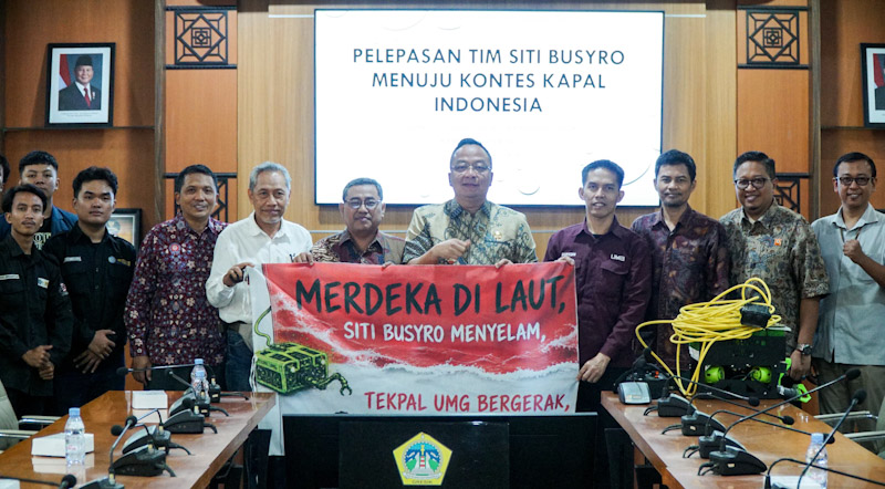 Wabup Gresik Apresiasi Tim Robot Bawah Air UMG yang Bakal Berlaga di Final Kontes Kapal Indonesia