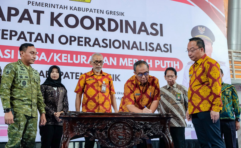 Rakor Percepatan Operasionalisasi 356 KDKMP di Kabupaten Gresik