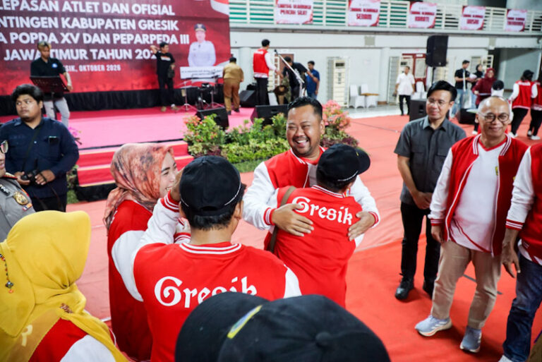 Sebanyak 187 Atlet dan Ofisial Gresik untuk POPDA XV dan PEPARPEDA III Jatim 2026 Diberangkatkan