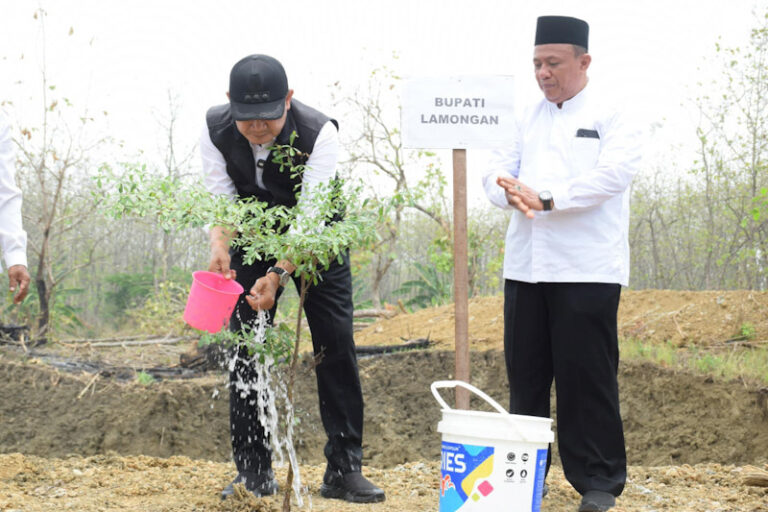 Atasi Persoalan Air, Pembangunan Embung Wono Tirto Lestari di Sambeng Lamongan Bakal Berlanjut